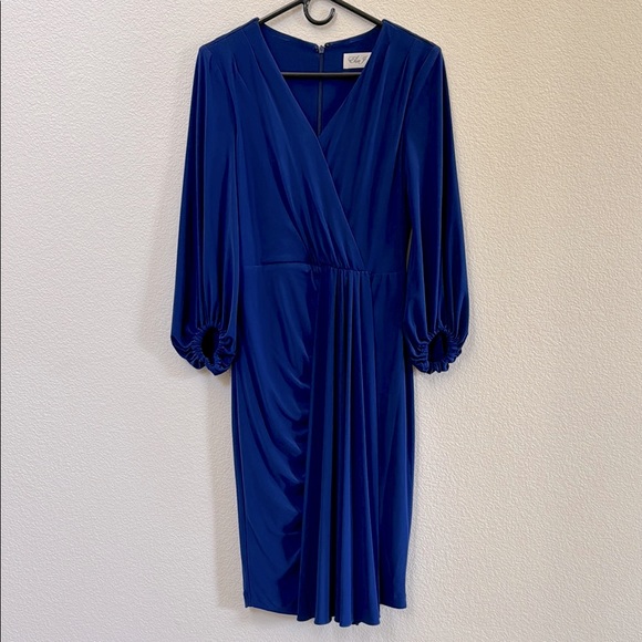 Eliza J Elegant Blue Dress - Picture 1 of 6